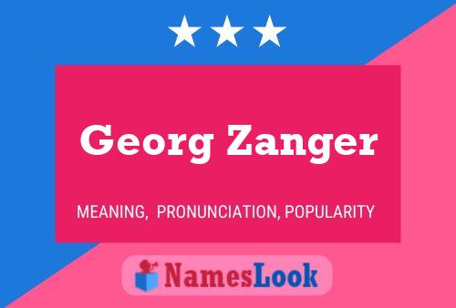 Постер имени Georg Zanger