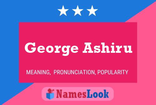 Постер имени George Ashiru