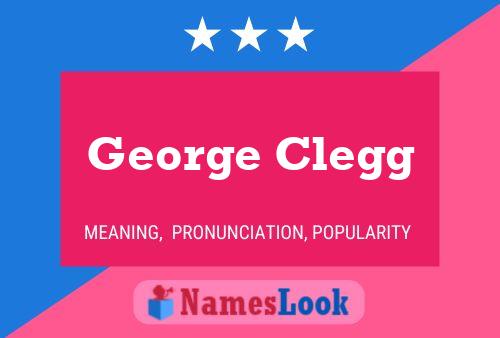 Постер имени George Clegg