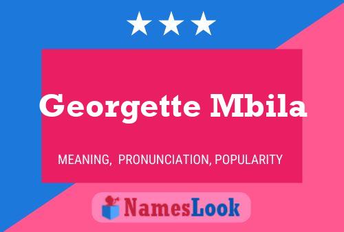 Постер имени Georgette Mbila