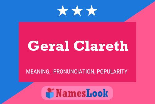 Постер имени Geral Clareth