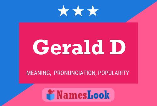 Постер имени Gerald D