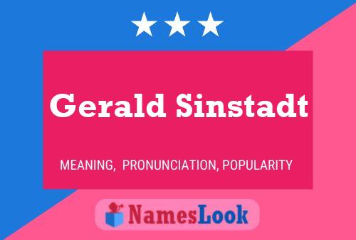 Постер имени Gerald Sinstadt