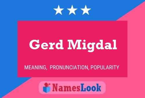 Постер имени Gerd Migdal