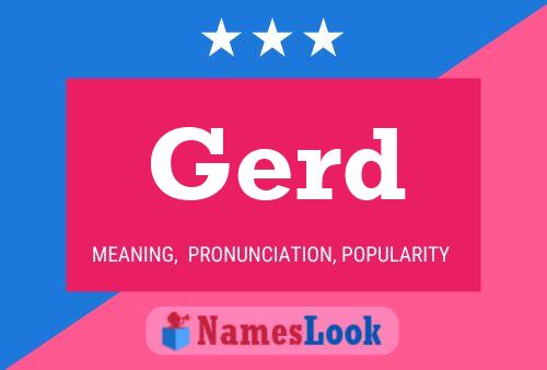 Постер имени Gerd