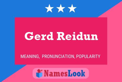 Постер имени Gerd Reidun