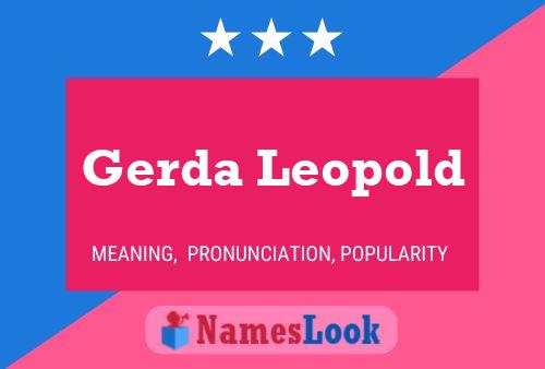 Постер имени Gerda Leopold