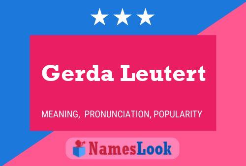 Постер имени Gerda Leutert