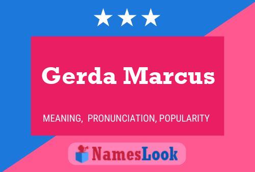 Постер имени Gerda Marcus