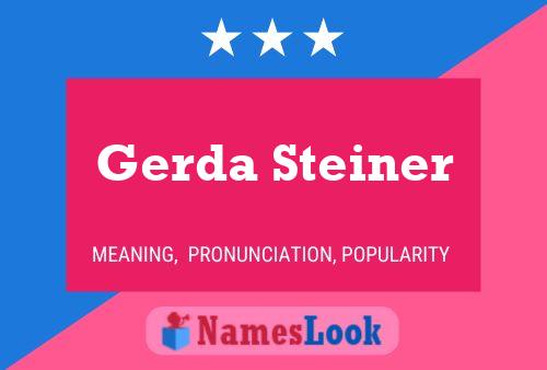 Постер имени Gerda Steiner