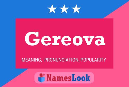 Постер имени Gereova