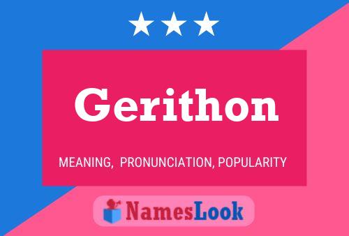 Постер имени Gerithon