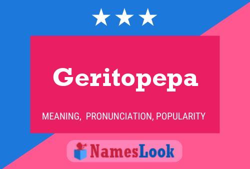 Постер имени Geritopepa