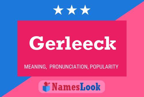 Постер имени Gerleeck