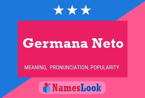 Постер имени Germana Neto