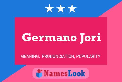 Постер имени Germano Jori