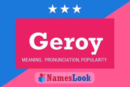 Постер имени Geroy