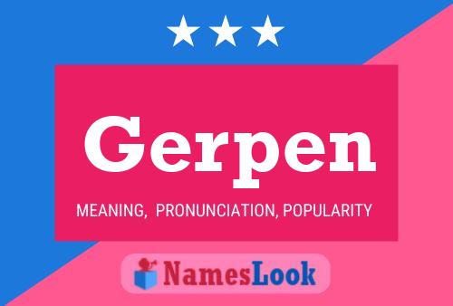 Постер имени Gerpen