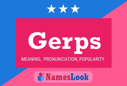 Постер имени Gerps