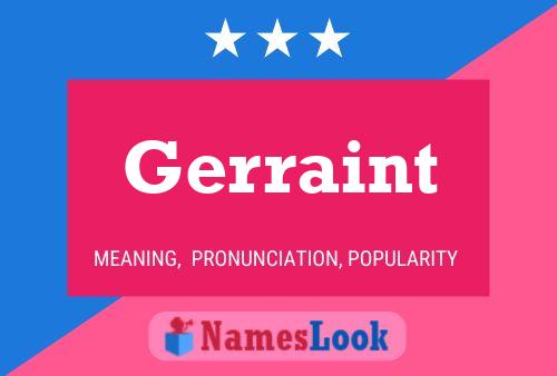 Постер имени Gerraint