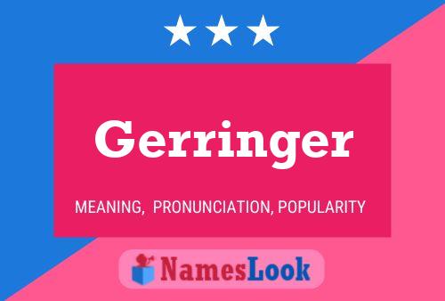 Постер имени Gerringer