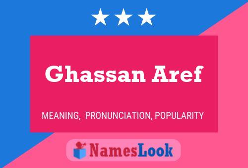 Постер имени Ghassan Aref