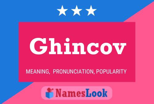 Постер имени Ghincov