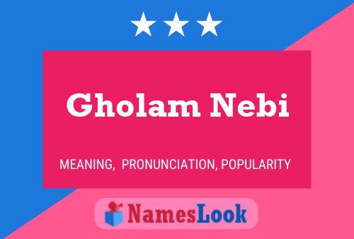 Постер имени Gholam Nebi