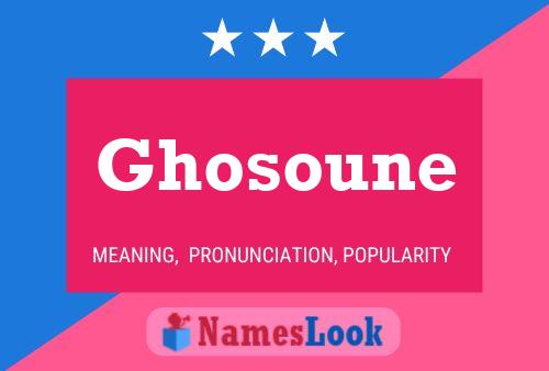 Постер имени Ghosoune