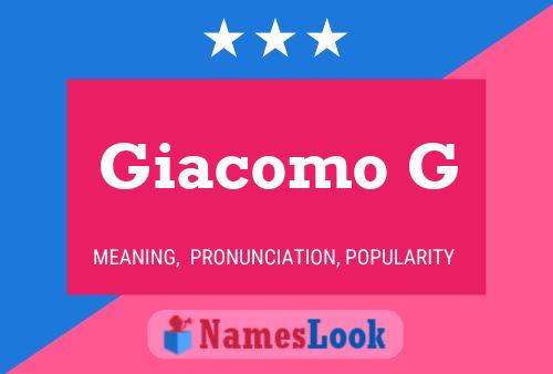 Постер имени Giacomo G