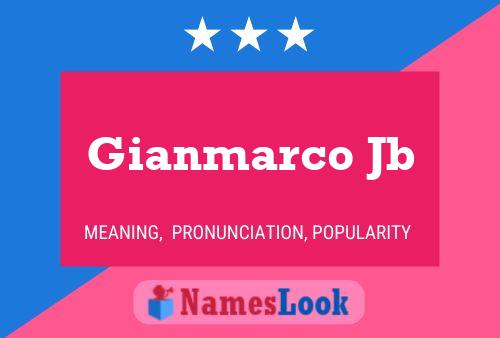 Постер имени Gianmarco Jb