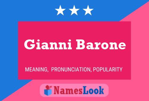 Постер имени Gianni Barone