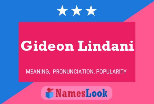 Постер имени Gideon Lindani