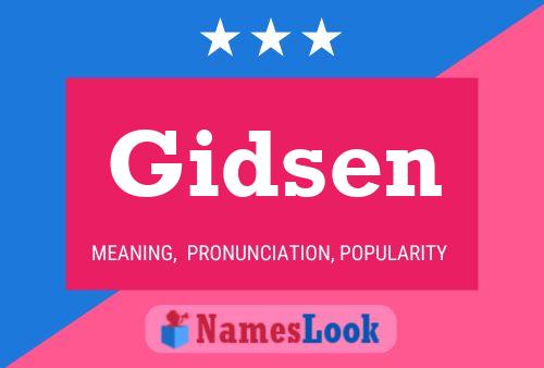 Постер имени Gidsen