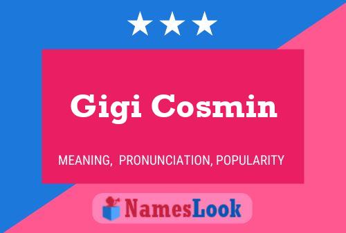 Постер имени Gigi Cosmin