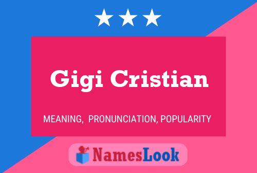 Постер имени Gigi Cristian