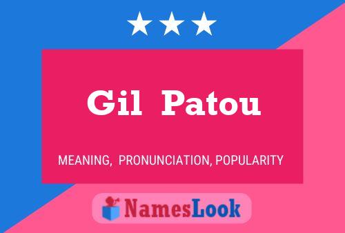 Постер имени Gil  Patou