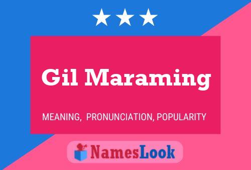 Постер имени Gil Maraming