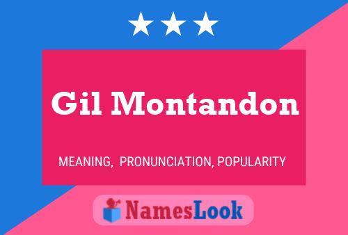 Постер имени Gil Montandon