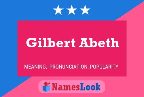 Постер имени Gilbert Abeth