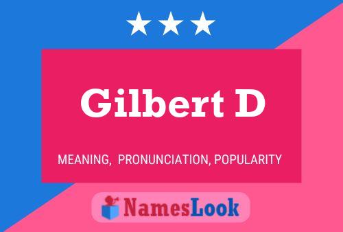 Постер имени Gilbert D