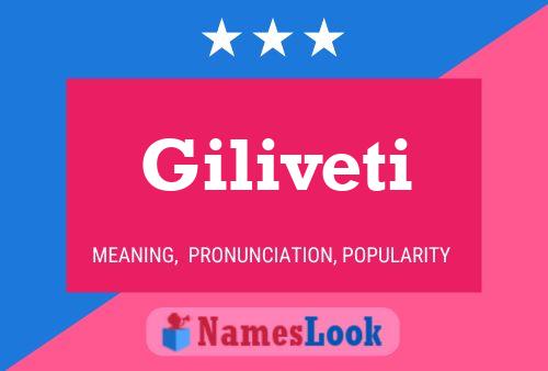 Постер имени Giliveti