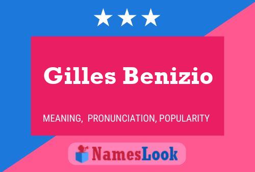 Постер имени Gilles Benizio