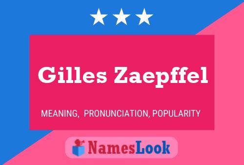 Постер имени Gilles Zaepffel