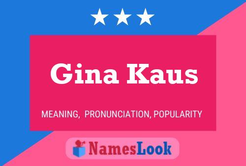 Постер имени Gina Kaus