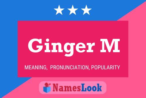 Постер имени Ginger M