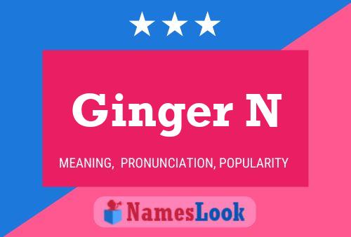 Постер имени Ginger N