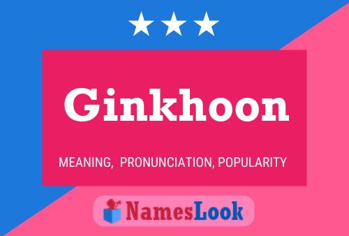 Постер имени Ginkhoon