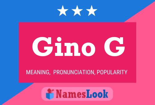 Постер имени Gino G