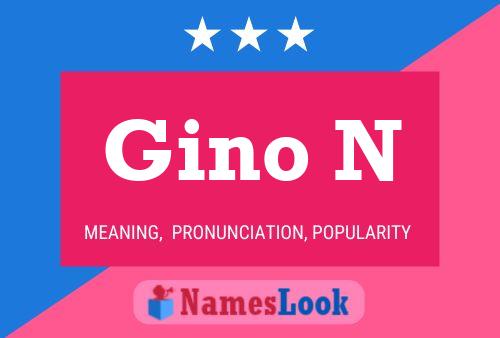 Постер имени Gino N